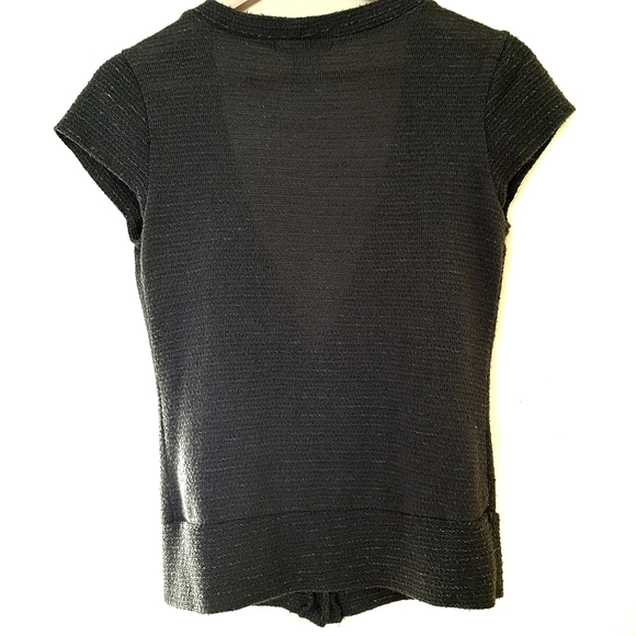 Charlotte Russe Grey Cardigan short sleeve medium - Picture 2 of 3